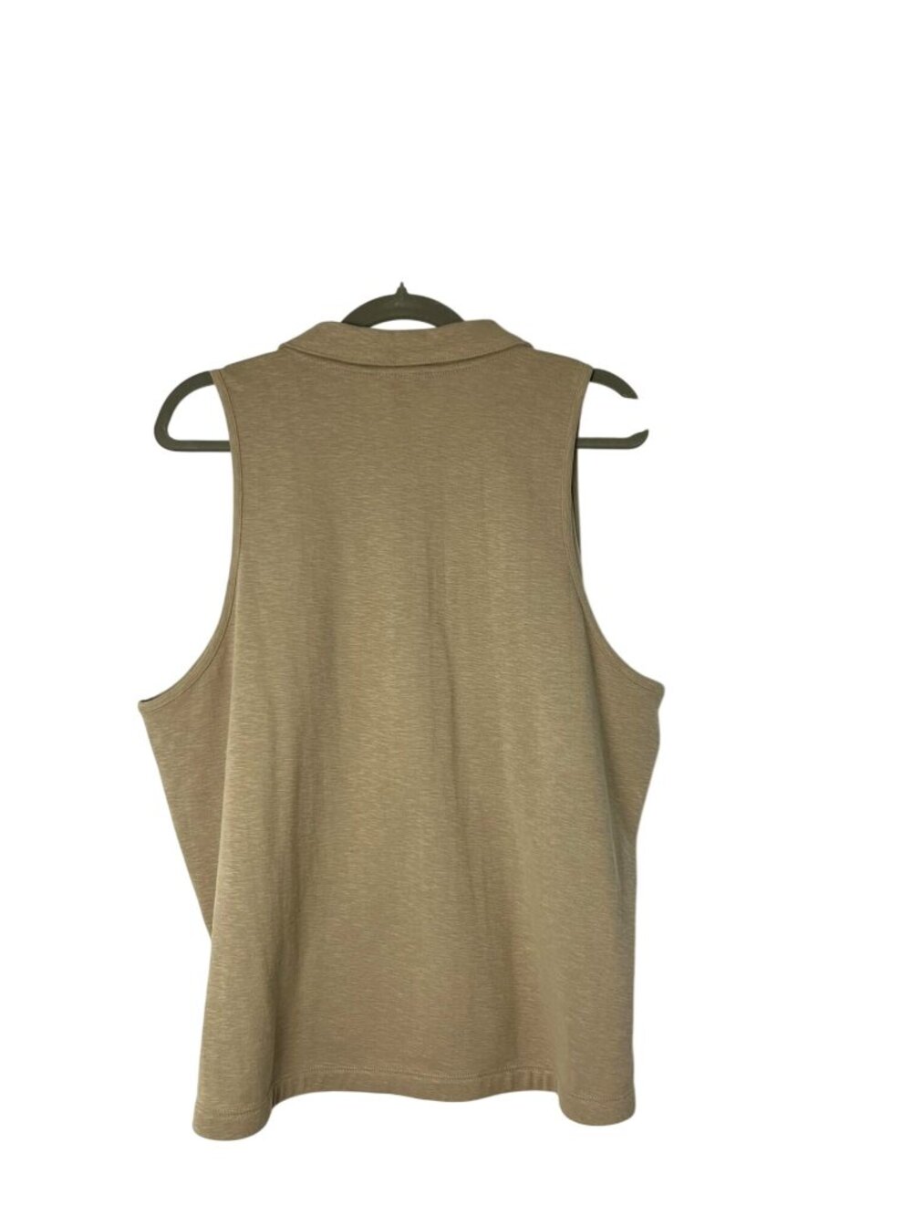 Banana Republic Women’s XL Cotton Stretch Sleeveless Polo Boxy Top Used - Picture 2 of 13